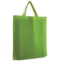Сумка для покупок из хлопка "Eco"; зеленый; 38х42 см; 100% хлопок; шелкография